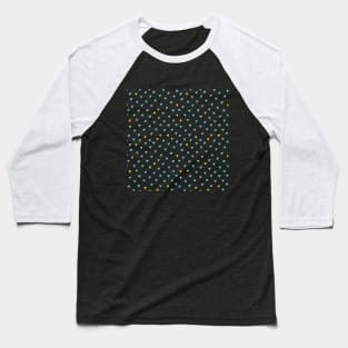 Pattern with blue and yellow hearts Baseball T-Shirt